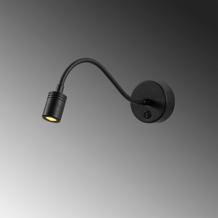 Opviq Aplique de Pared Negro con Altura Ajustable